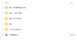 bootstrap响应式网页制作综合实战项目视频教程 - 零度风格-零度风格