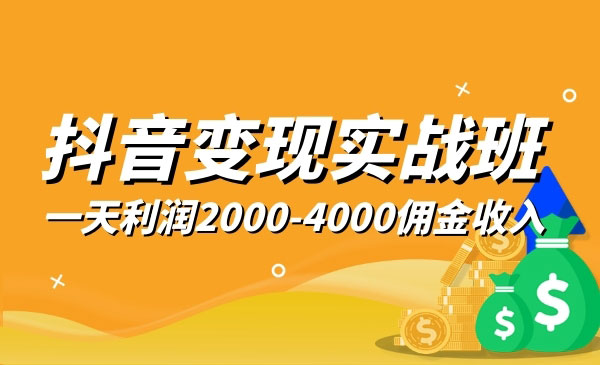 抖音变现实战班，一部手机就可以解决问题，日入3000也真的不是梦！ - 零度风格-零度风格