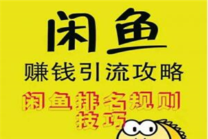 闲鱼赚钱引流攻略，闲鱼排名规则技巧 - 零度风格-零度风格