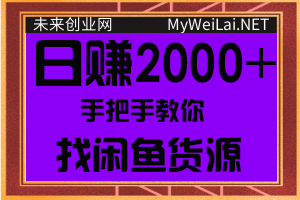 手把手教你找闲鱼货源，轻松日赚500-2000+【视频教程】 - 零度风格-零度风格