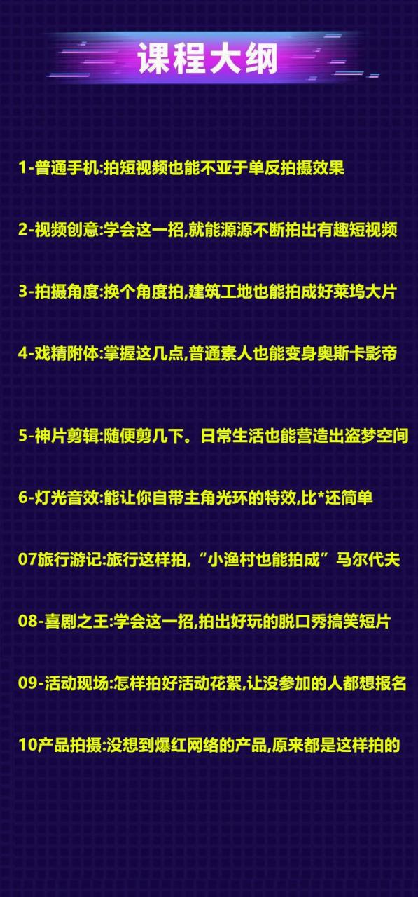 抖音自媒体必学教程（0基础学会用手机拍短视频）13课 - 零度风格-零度风格