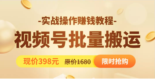 视频号批量运营实战教程，让你一天创作100个高质量视频，日引5W+流量 - 零度风格-零度风格