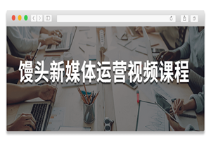 馒头新媒体运营视频课程 - 零度风格-零度风格