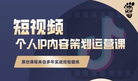 抖音短视频个人ip内容策划实操课，真正做到普通人也能实行落地 - 零度风格-零度风格