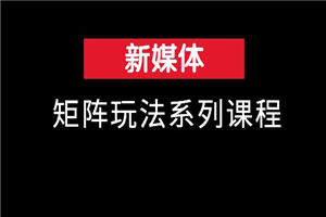 新媒体矩阵玩法系列课程 - 零度风格-零度风格