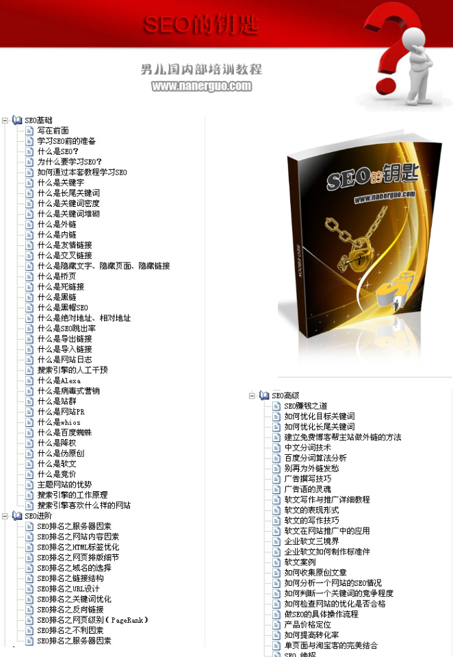 SEO的钥匙_SEO教程 - 零度风格-零度风格