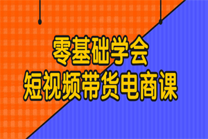 零基础学会短视频带货电商课 - 零度风格-零度风格