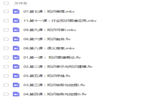 人工智能知识图谱从基础理论到项目案例实战视频教程 - 零度风格-零度风格
